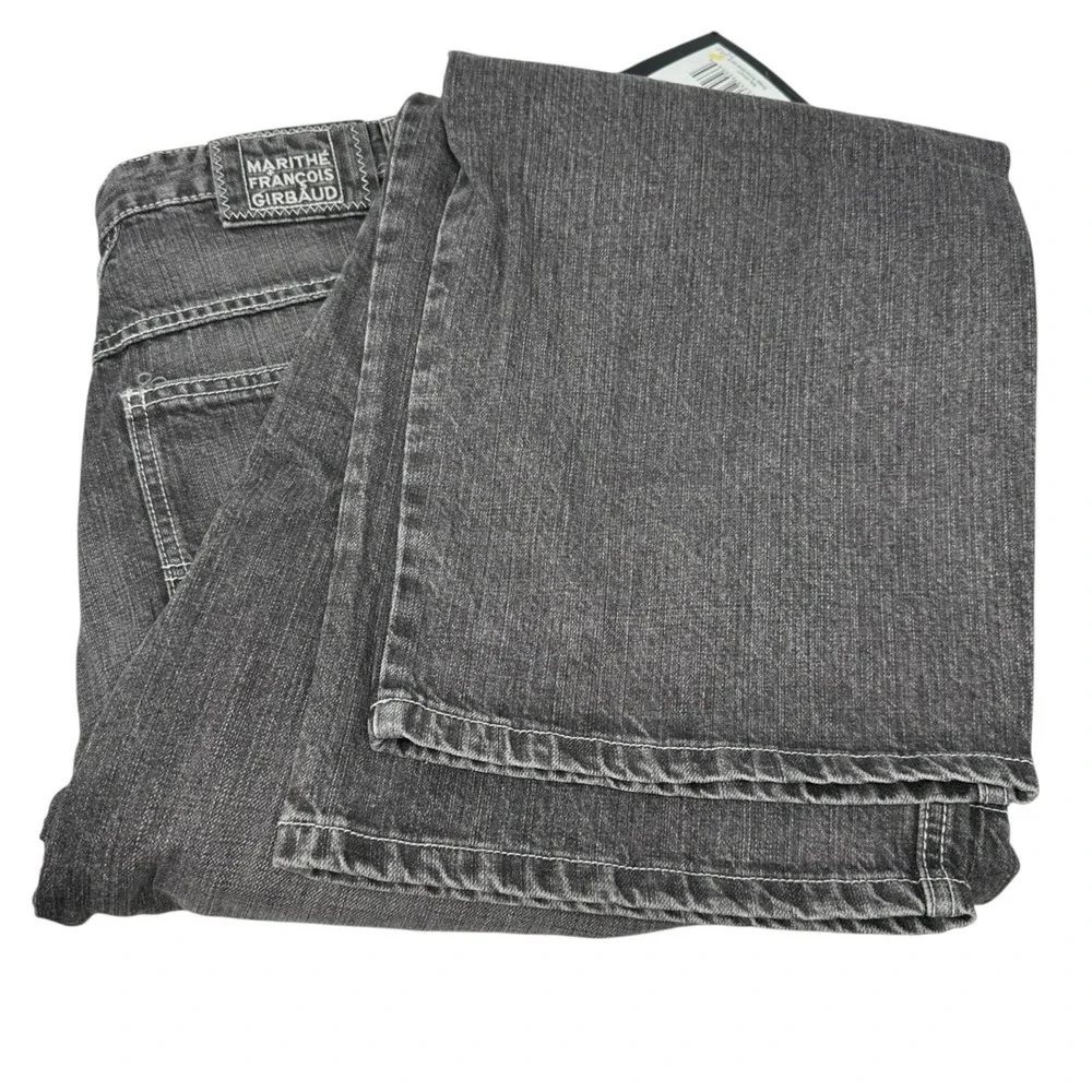 Marithe Francois Girbaud Y2K Brand X Men's Straight Leg‎ Faded Black NWT 38x32